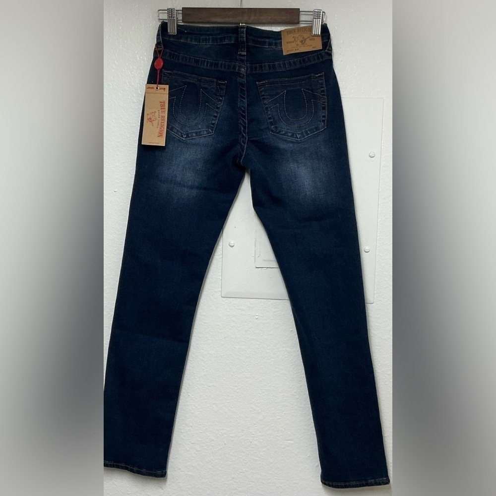 True Religion Boys Dark Wash Slim Fit Jeans - Picture 4 of 11